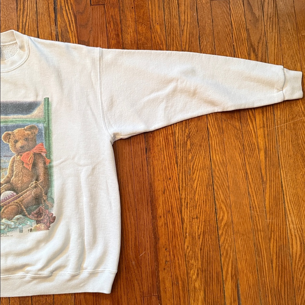 1996 Holiday Teddy Bear Vintage Christmas Crewneck Sweater - Picture 6 of 10